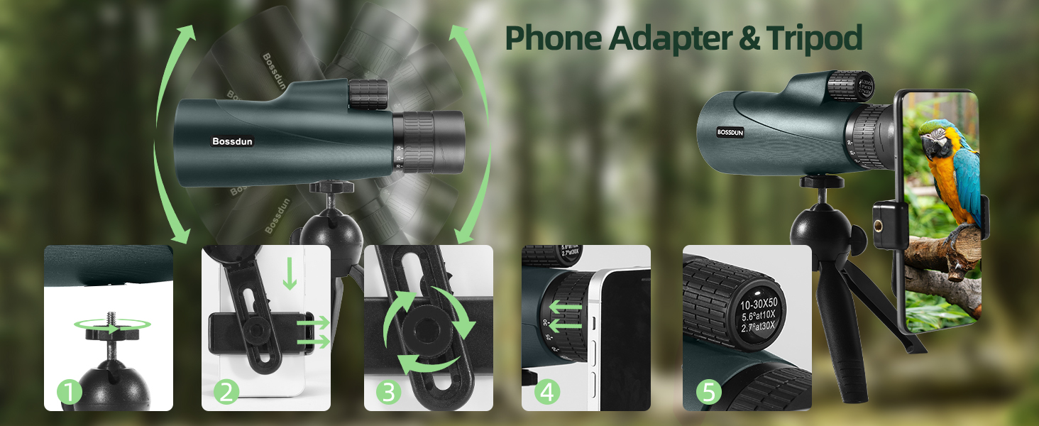 10-30X50 HD Monocular Telescope