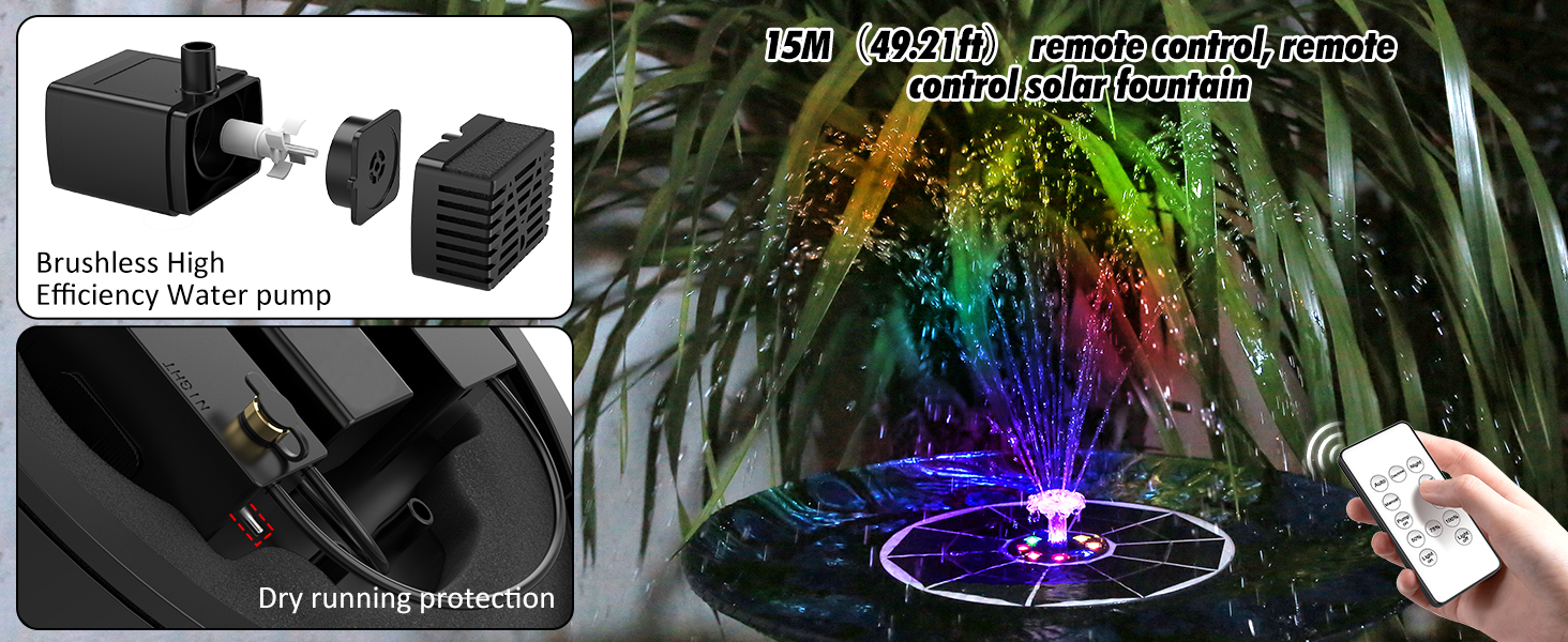 Solar Water Fountain