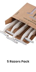 5 Pcs Wheatstraw Razors Pack