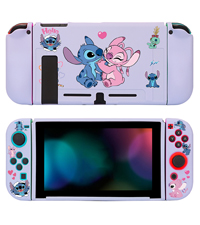 PERFECTSIGHT Case Compatible with Switch,Dockable Cover TPU Protective Switch JoyCon Cover Case