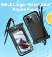 Waterproof Phone Pouch [Borderless Design], 2 Pack IPX8