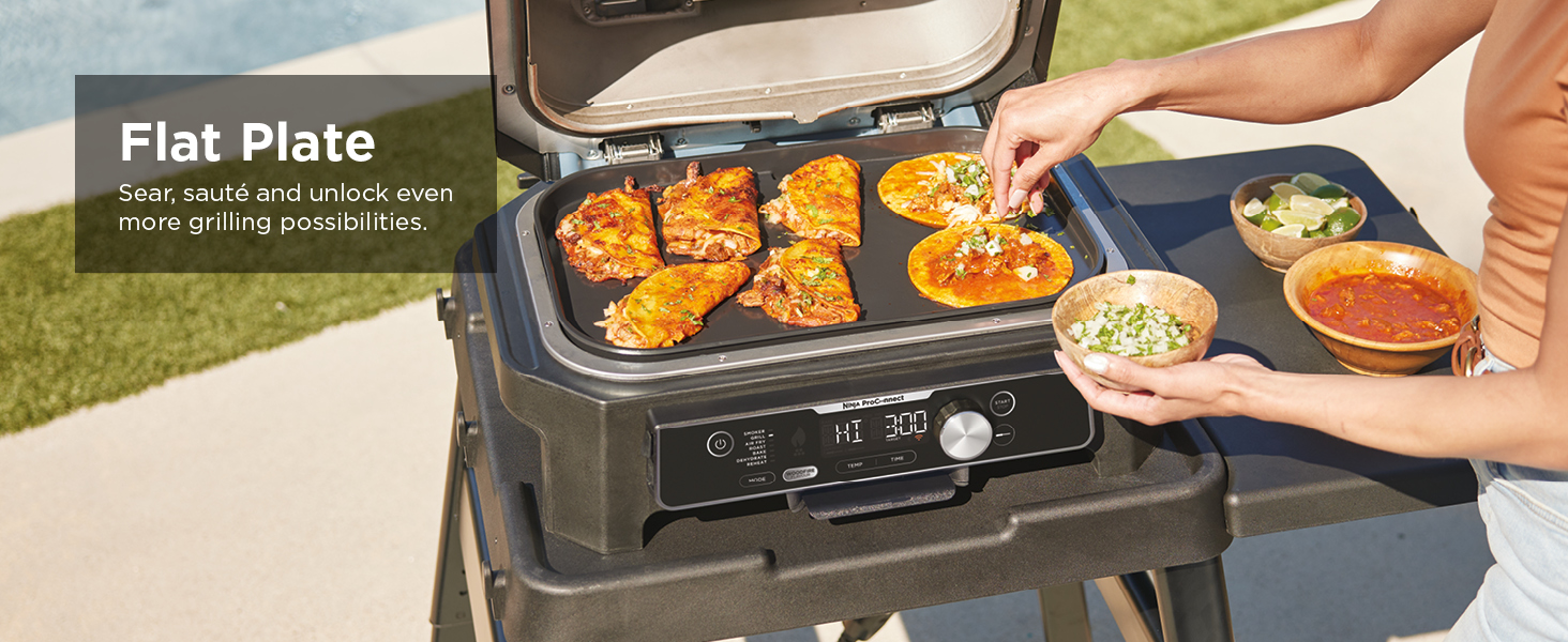 Ninja Woodfire Pro Connect XL Electric BBQ Grill and Smoker
