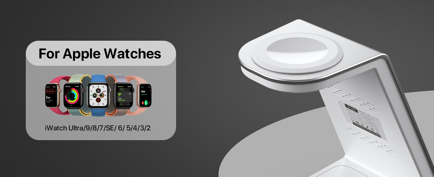 iphone and watch charger stand