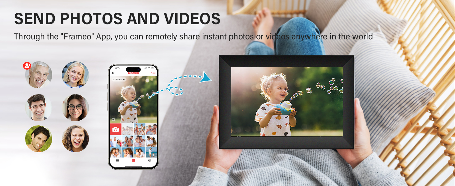  digital photo frame frameo app