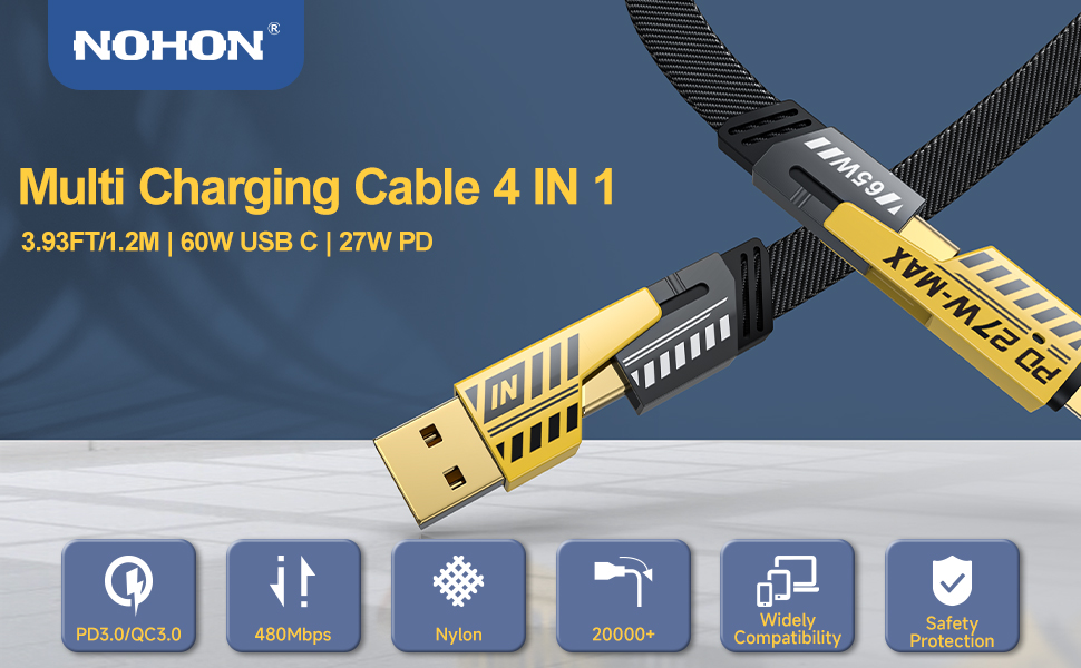 multi charger cable for iphone 15 14 13 12