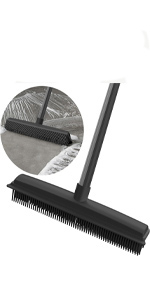 Black Rubber Broom