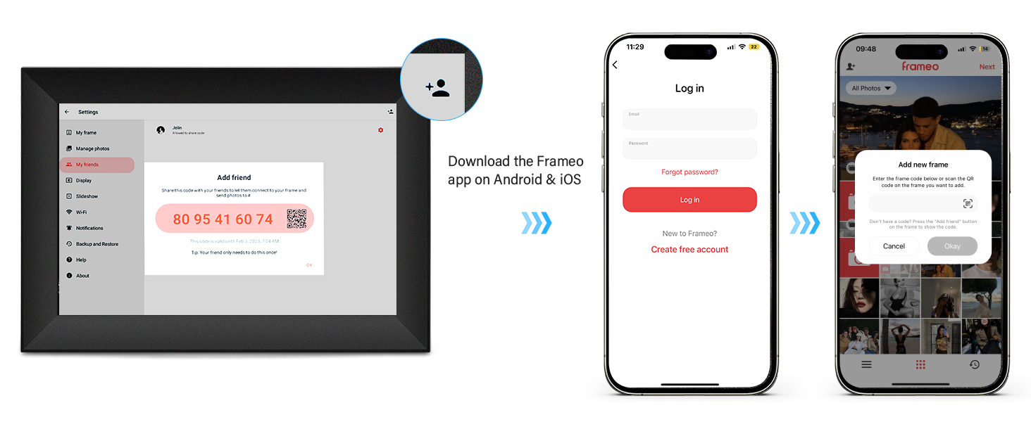 digital photo frame wifi