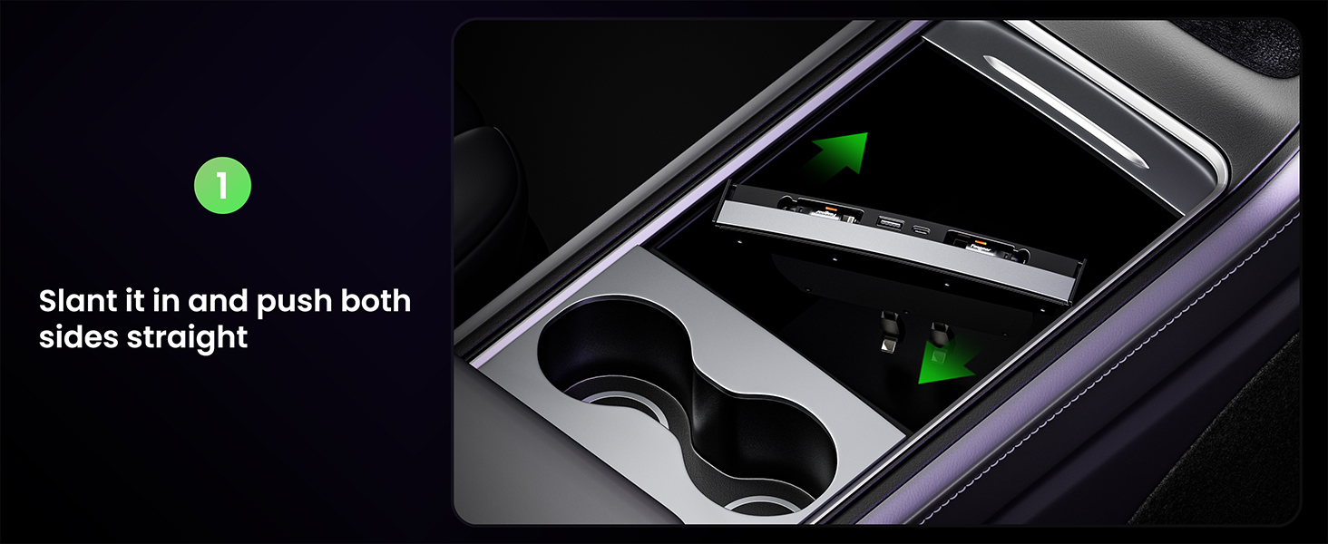 tesla model y tesla model 3 2024 2023 2022 2021 usb car accessories charger hub type C station phone