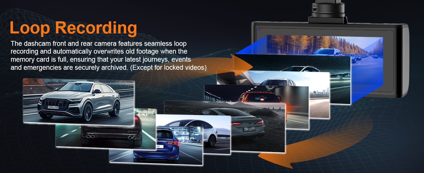 dashcams for cars car dash cam front and rear camera