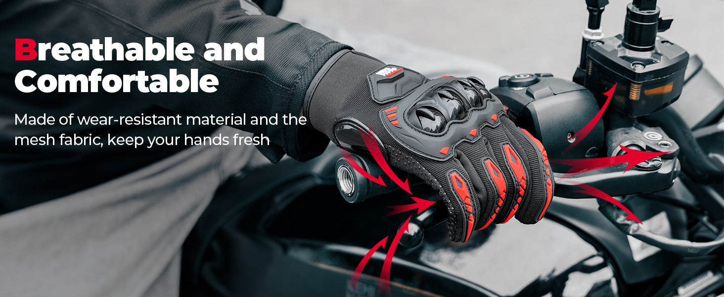 motorcycle gloves summer