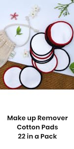 Red & Black Cotton Pads