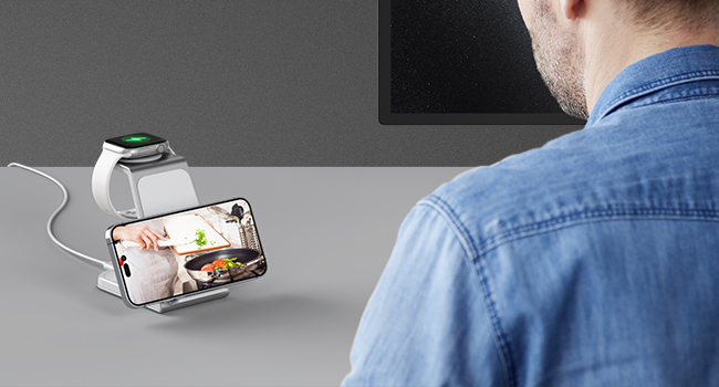 3 in 1 wireless charging station