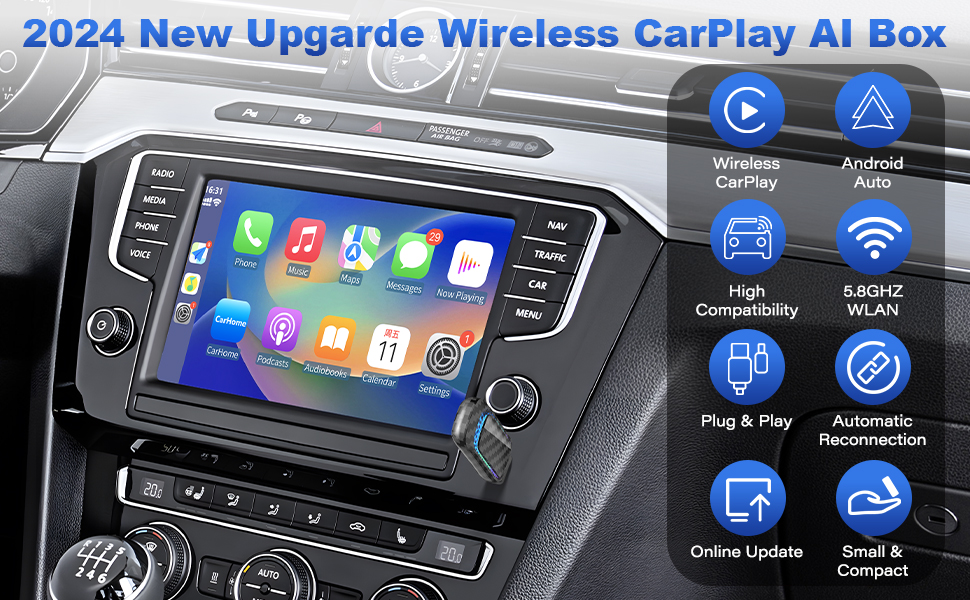 Wireless carplay adapter