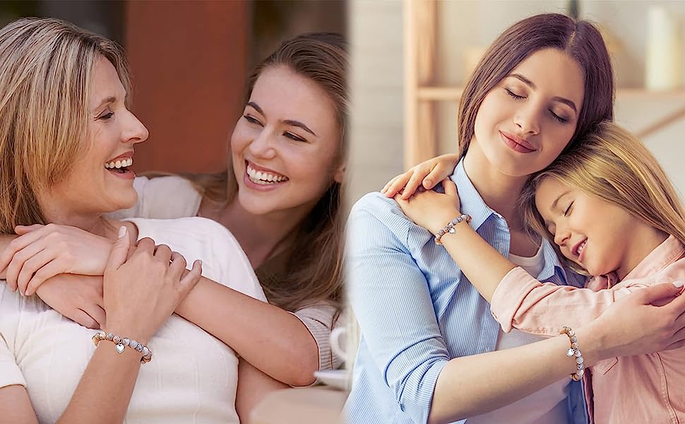 PA020-Heart Bracelet石头手链A+3