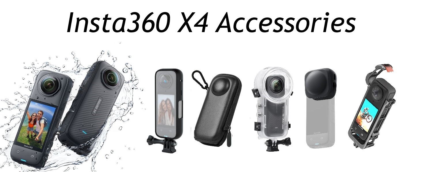 Insa360 x4; insta 360 x4; x4 accessories; x4 case; x4 cage; x4 frame; x4 housing; x4 waterproof