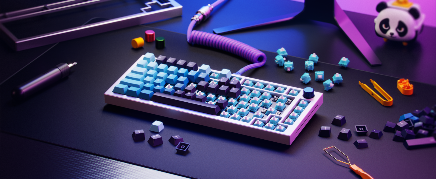 Glorious Gaming GMMK PRO 75% - Modular Mechanical Gaming Keyboard, TKL, 1.5kg Frame, Customisable