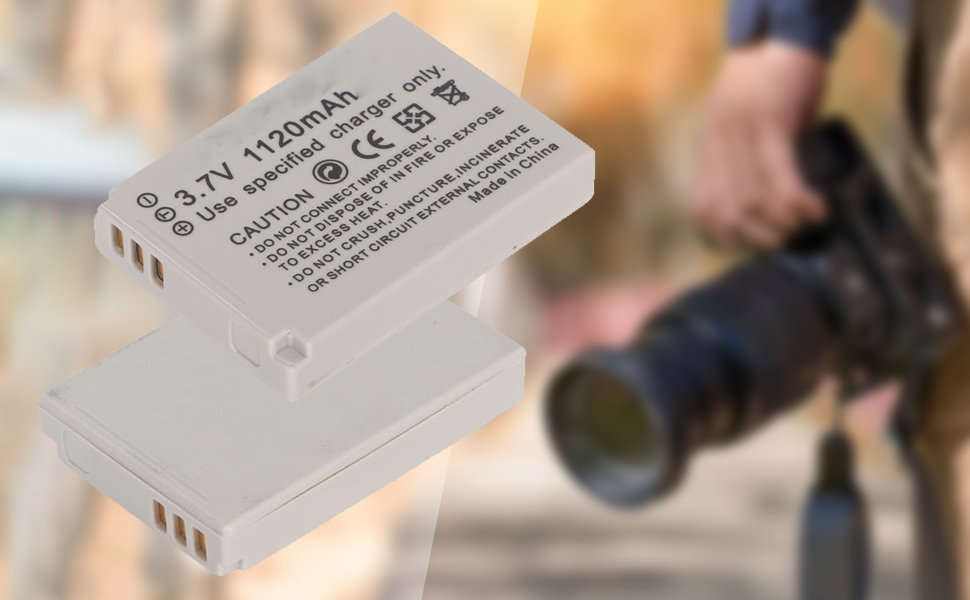 NB-5L Replacement Batteries 3.7V 1120mAh