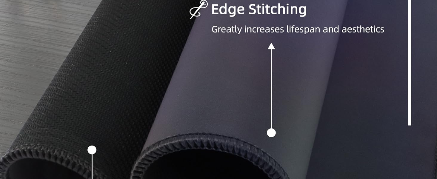 black gaming mouse pad