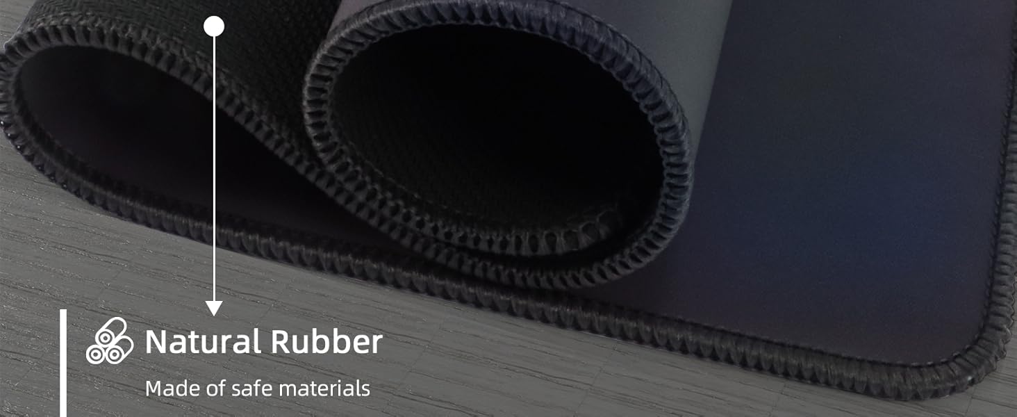 black gaming mouse pad