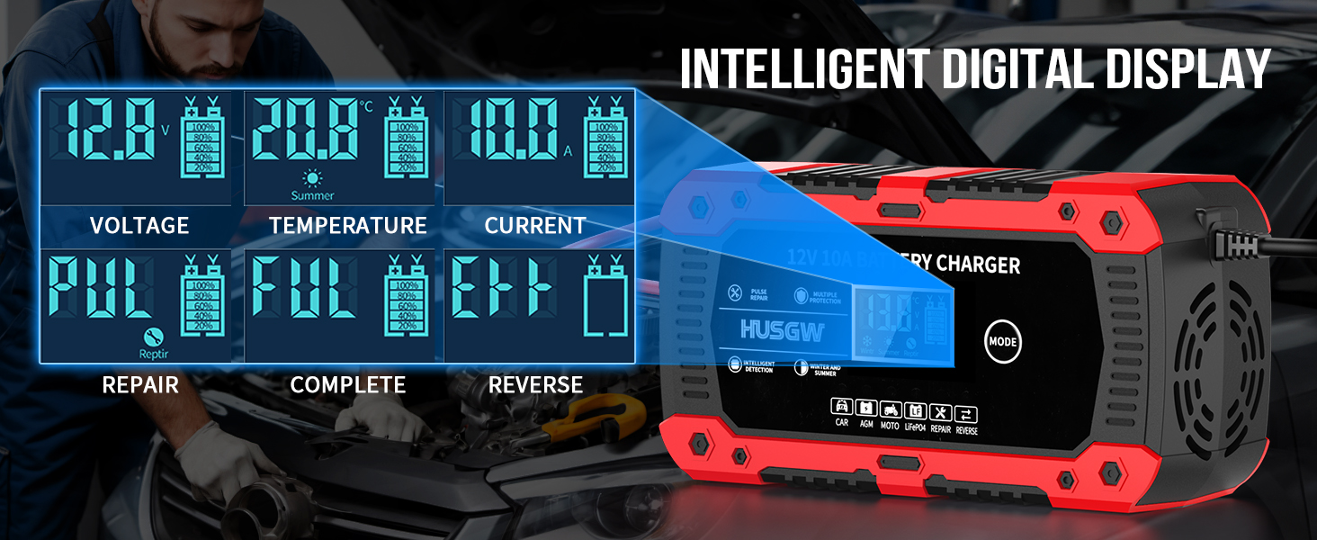 10A Car Battery Charger