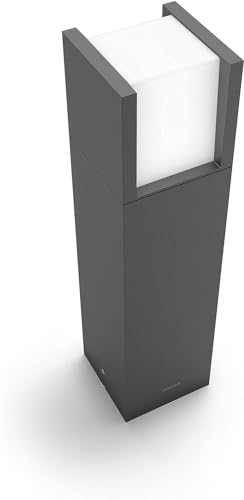Philips LED Arbour Outdoor Pedestal Light [Anthracite - Cool White] For Outdoor Path Lighting