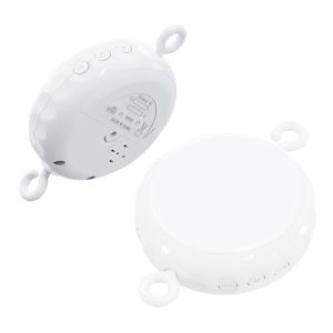 Crib Mobile Motor | 3 Modes Portable Kid Sound Machine | 24 Piano Lullabies Crib Music Mobile Crib Attachment