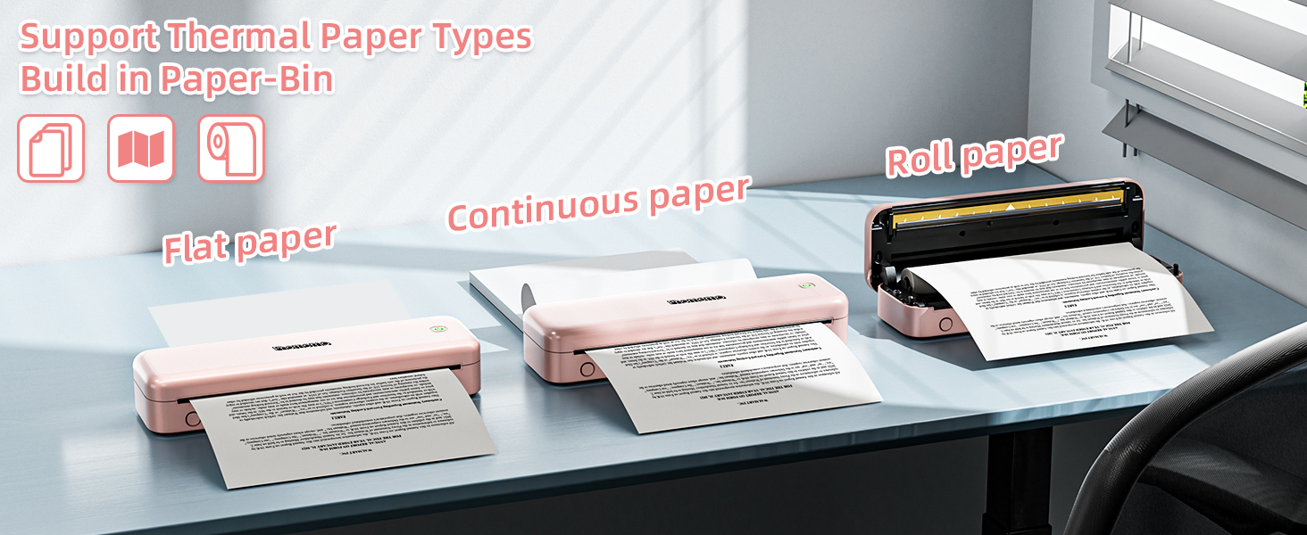 phomemo m834 thermal portable printer a4 bluetooth inkless wireless mobile no ink multifunction