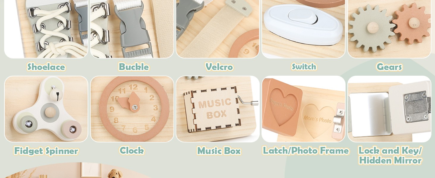 Wooden Busy Board