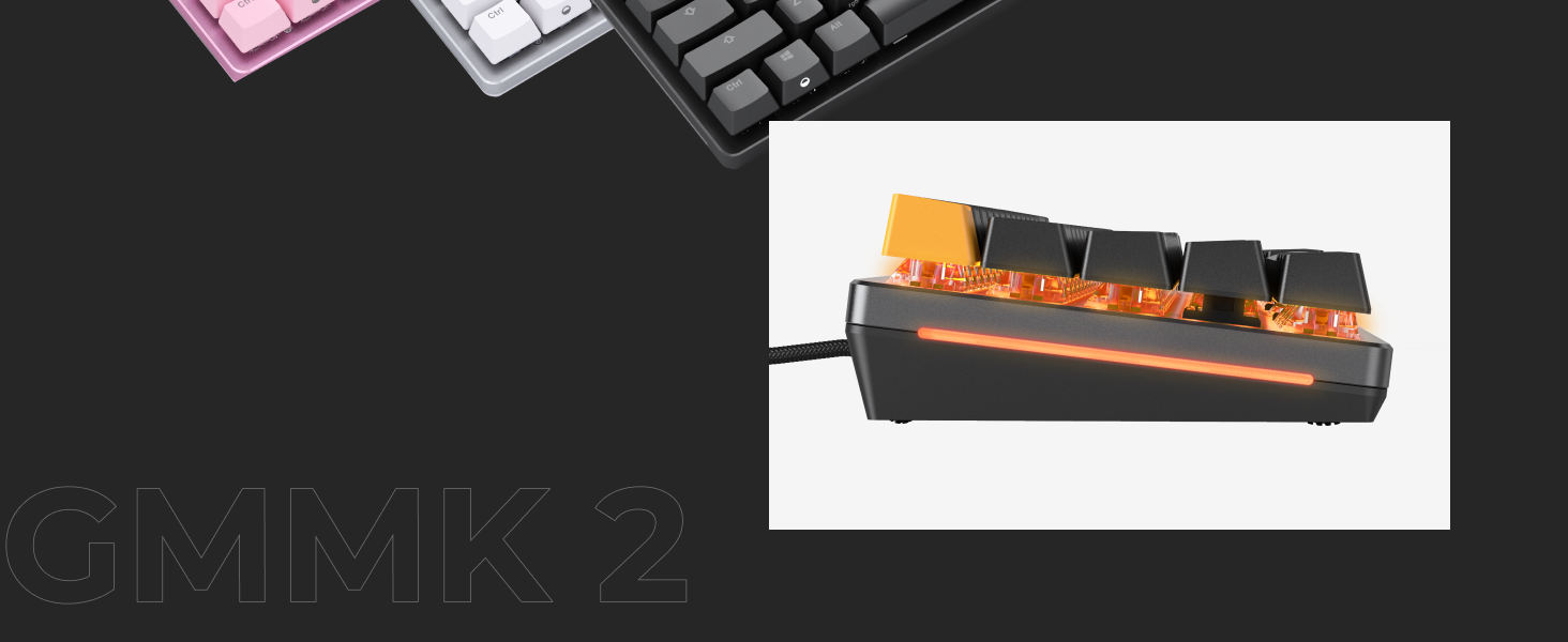 Glorious Gaming GMMK 2 Full Size (96%) - Mechanical Gaming Keyboard, Aluminium Frame, Customisable