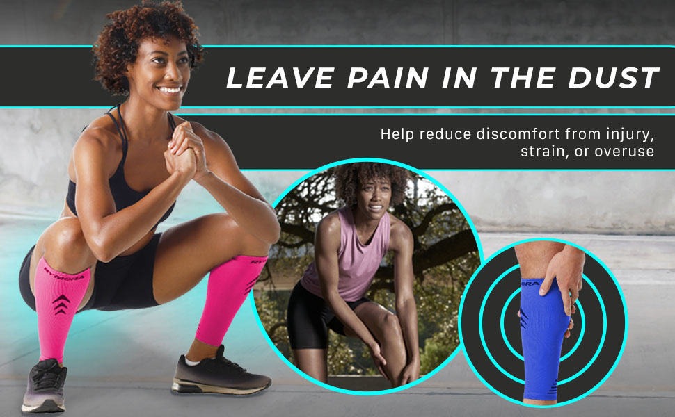 Leave pain in the dust with Rymora Calf Compression Sleeves