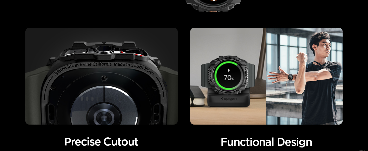 Galaxy Watch Ultra 47mm Rugged Armor Matte Black B0D5JRJCVX