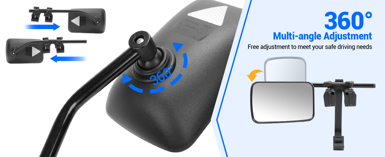 SUPAREE Convex Towing Mirrors