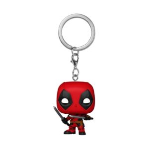 Funko Pop! Keychain: Deadpool & Wolverine - Deadpool - Novelty Keyring - Collectable Mini Figure - Stocking Filler - Gift Idea - Official Merchandise - Movies Fans - Backpack Deco
