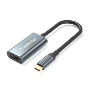 DriverGenius USB-C to HDMI 4K Video Adapter (DP Alt Mode) - Unidirectional USB Type-C to HDMI Converter