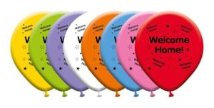 Latex Welcome Home Balloon| Welcome Home Balloons | Pack of 8