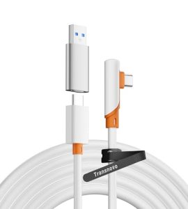 TRANSNOVO 5M Link Cable Compatible with Oculus/Meta Quest 3/2/1/Pro/Pico 4