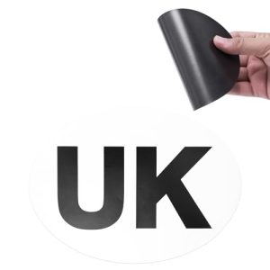 Magnetic UK Car Stickers for Europe | 178mm x 133mm UK Car Magnet Badge for Driving Abroad | Waterproof & Easy to Attach UK Sign for Cars