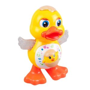 New Dancing Duck Toy - Musical Dancing Duck | Walking & Dancing Musical Toys Duck with Led Lights & Music | Interactive Dancing Duck Toy| Educational Learning Toy for 1+ Year Old Kids