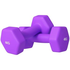 SPORTNOW Set of 2 Hex Dumbbells