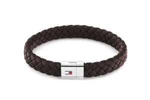 Tommy Hilfiger Jewelry Men's Leather Bracelet Brown - 279033