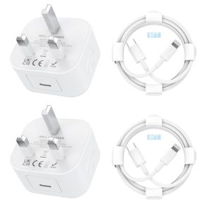 USB C Charger Plug for iPhone Charger [Apple MFi Certified] 2Pack 20W USB C Plug Fast Charge Power Adapter with 6FT Lightning Cable for iPhone 14 13 12 11 Pro Max SE XS XR 8 Plus SE