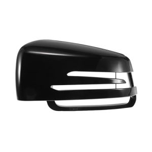 X AUTOHAUX Car Rear View Left Side Mirror Cover Cap Replacement Gloss Black for Mercedes Benz a Class W176 B Class C Class Mirror Guard Covers Exterior Trims