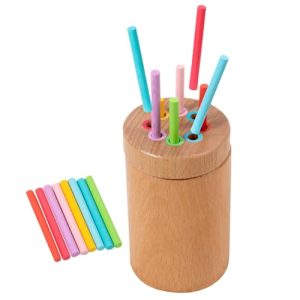 Xiixuuj Color Sorting Sticks - Fine Motor Skills Sensory Toys