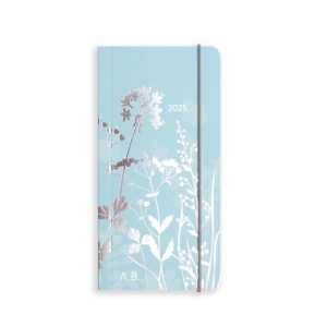 2025 Diary from Matilda Myres | Pocket Size | Weekly plus Notes Diary | Planner January to December 2025 | Softback Covers with Elastic Closure | Personalised Version - Blue