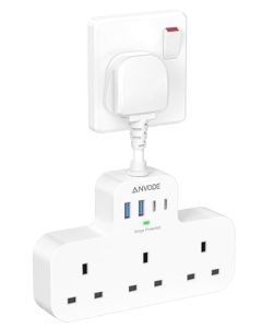 Multi Plug Extension Socket with USB C