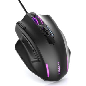 Yeemie Large Gaming Mouse Wired Mouse for Big Hands - with 12400 DPI