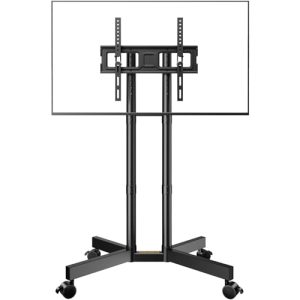 PERLEGEAR Mobile TV Stand on Wheels for 32-70 inch LCD LED OLED Flat Curved TVs