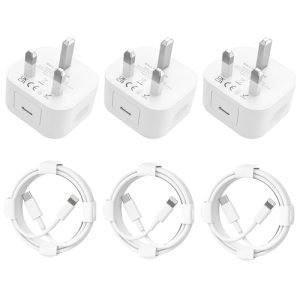 PAIMIAN iPhone Charger【MFi Certified】 Lightning Cable (6/6/6 FT) and 3Pack 20W USB C Plug Compatible iPhone 14 13 12 11 mini/Plus/Pro/Pro Max X/XR/XS SE
