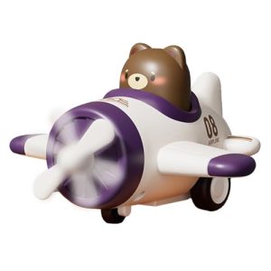 jopiuieo Pull Back | Cartoon Animal in Plane Shape | Fall-Resistant Educational Airplane Toy for ChildrenBoys Girls