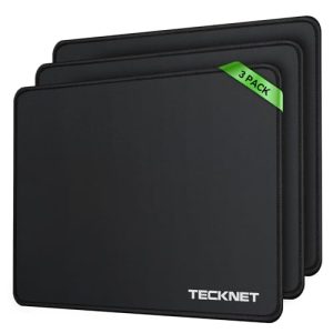 TECKNET Mouse Mat 3 Pack with Stitched Edges